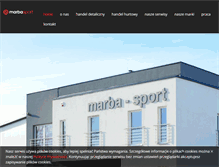 Tablet Screenshot of marba-sport.pl